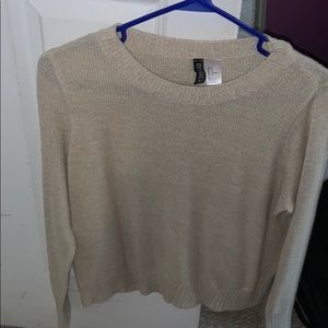 Cream lightweight sweater